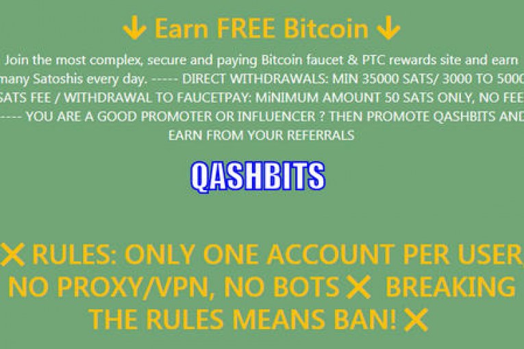 Qashbits.com — обзор и отзывы о проекте